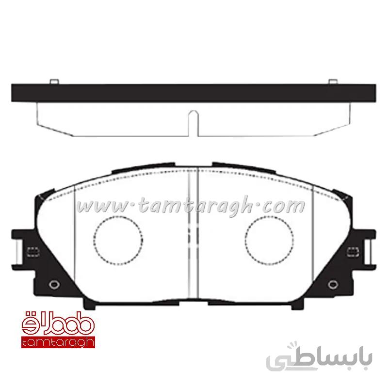 لنت ترمز جلو تویوتا یاریس و لکسوس و برلیانس برند های کیو Hi-Q اصل کره