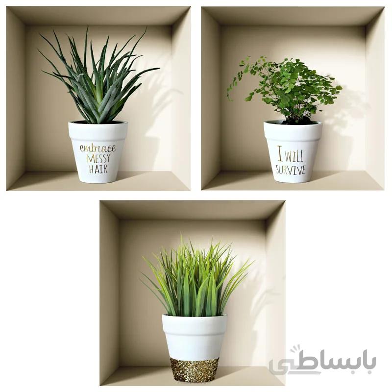 استیکر 33cm طاقچه مجازی مدل VS05 – پک ۳ عددی – تمام چسب