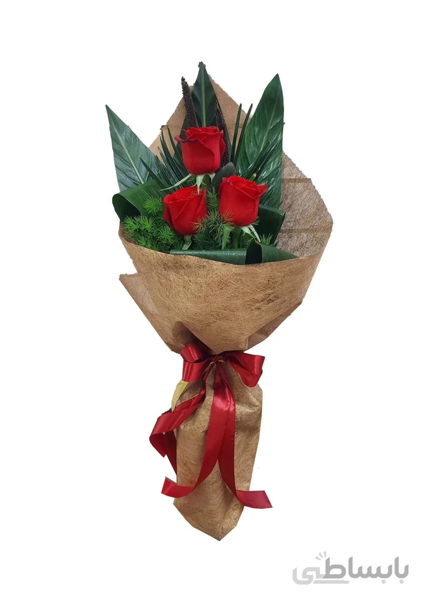 دسته گل رز 3 شاخه ویندا