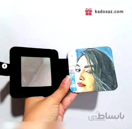 آینه جیبی مخملی با عکس دلخواه