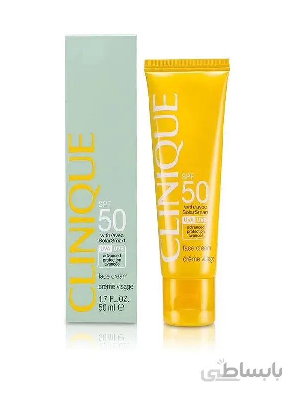 ضد افتاب ضد چروک spf 50 کلینیک
