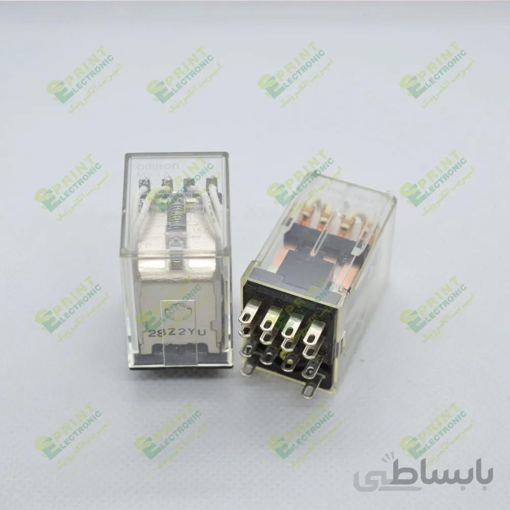 رله 24 ولت 4 کنتاکت سوکتی 14 پایه 5 آمپر Omron MY4Z-24VDC