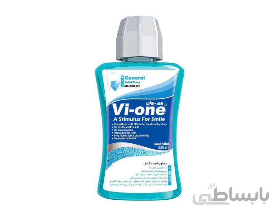 دهانشویه 6in1 Cool Mint وی وان 330 میلی لیتری ا -