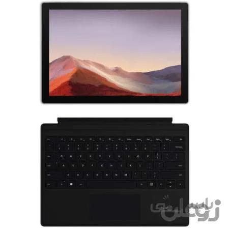 تبلت مایکروسافت مدل Surface Pro 7 Plus - F ظرفیت 512 گیگابایت به همراه کیبورد Black Type Cover