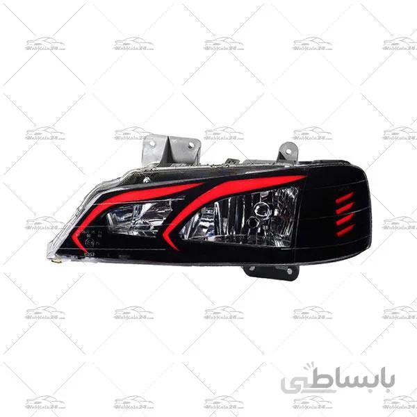 چراغ جلو اسپرت پژو پارس طرح بنزی قرمز