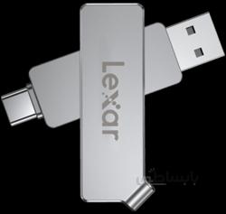 فلش مموری 64 گیگابایت Lexar مدل JumpDrive Dual Drive D30c