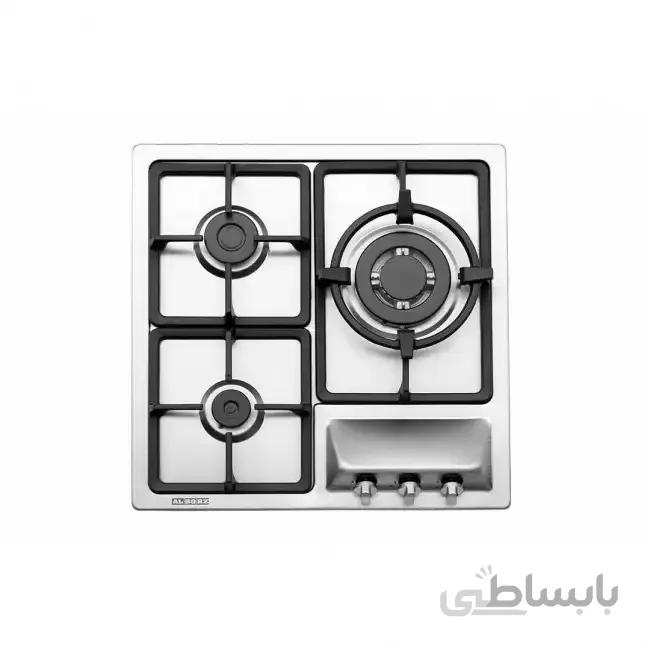 اجاق گاز صفحه ای توکار استیل البرز مدلS_3551