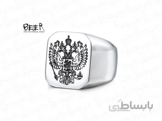 انگشتر مردانه عقاب دو سر نماد قدرت 11901