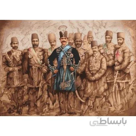 نخ و نقشه تابلو فرش ایرانی کد-28 شاه قاجار