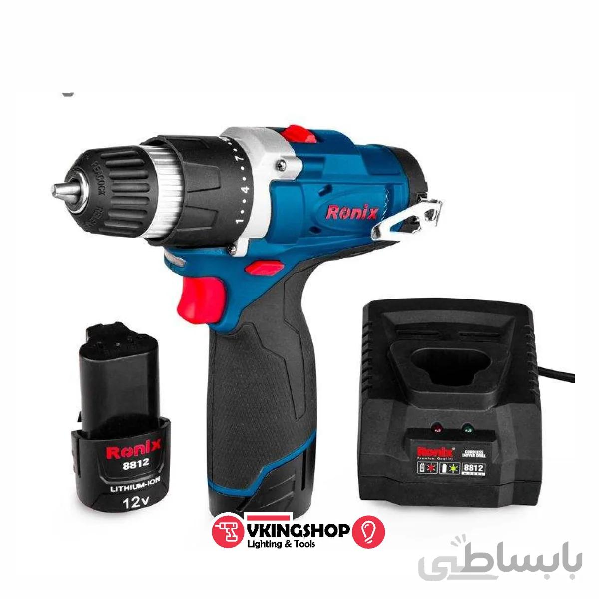 دریل شارژی رونیکس مدل 8812