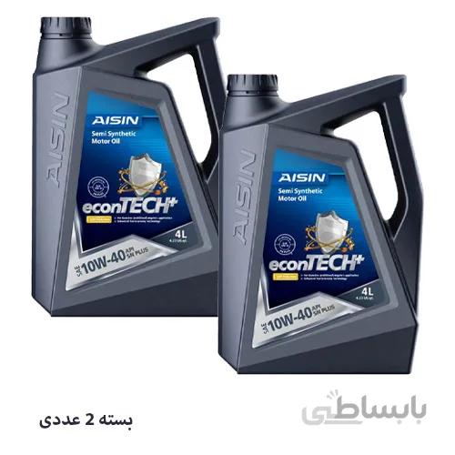 روغن موتور 10W40 آیسین حجم 4 لیتر (NEW) بسته 2 عددی