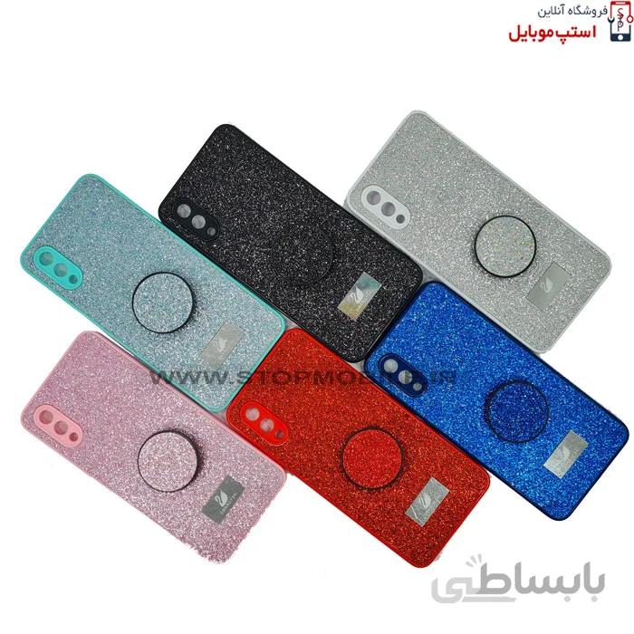 قاب گوشی سامسونگ GALAXY A02 مدل شاین سوارسکی+پاپ سوکت