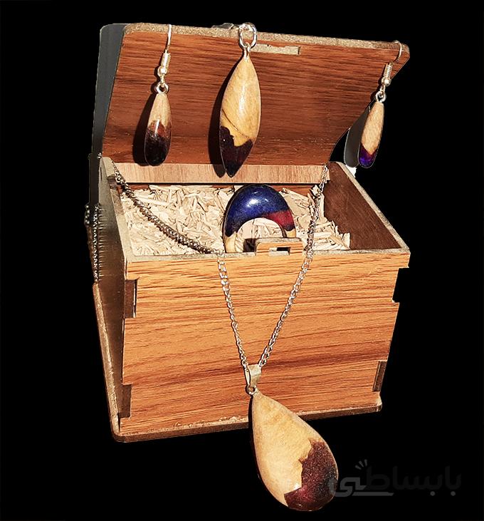 نیم ست چوب و رزین مدل Ar003