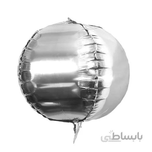 بادکنک فویلی ۴ بعدی نقره ای