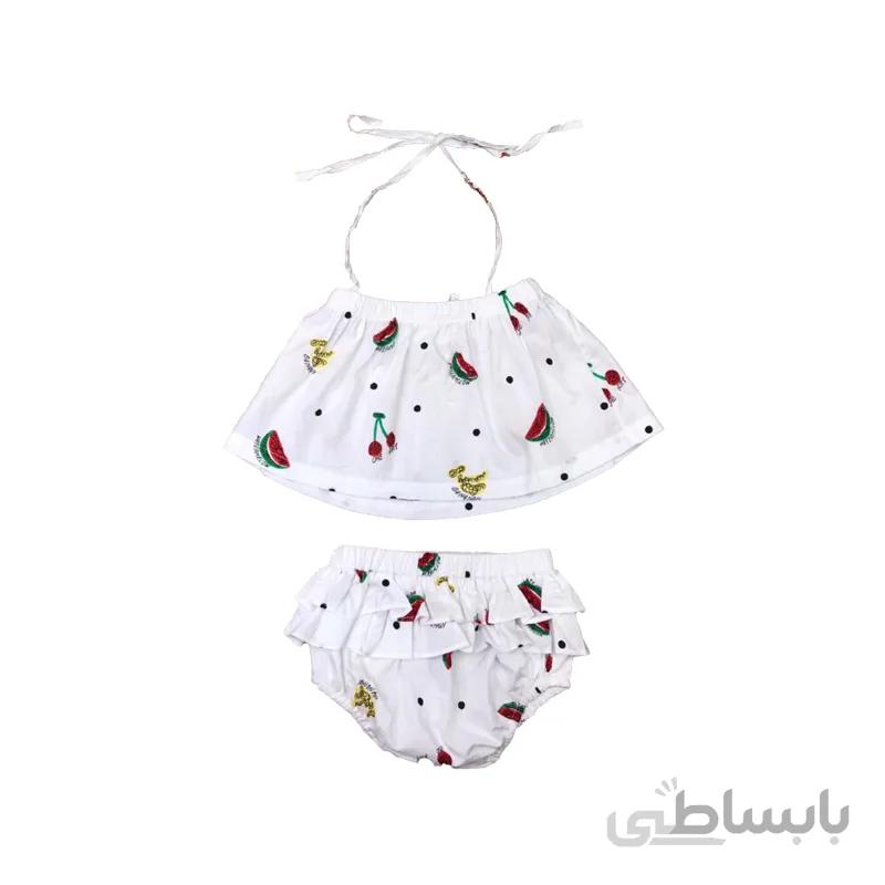 تاپ و شورت نوزادی دخترانه