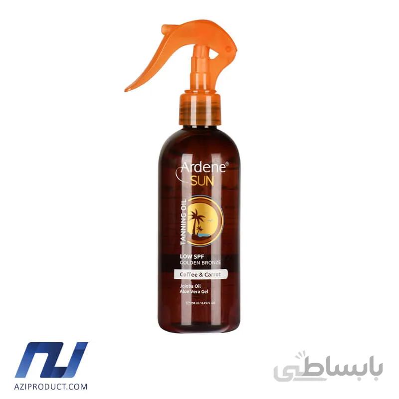 روغن افتاب اردن مدل Golden Bronze حجم 250 میل