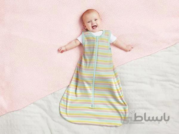 کیسه خواب دولایه بهاره(راه راه) (سایزبندی 0تا48ماه)