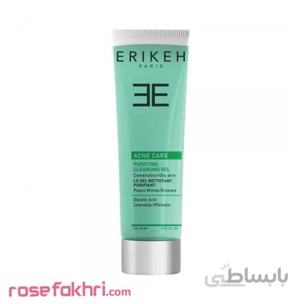 ژل پاک کننده پوست چرب و کنترل کننده چربی اریکه