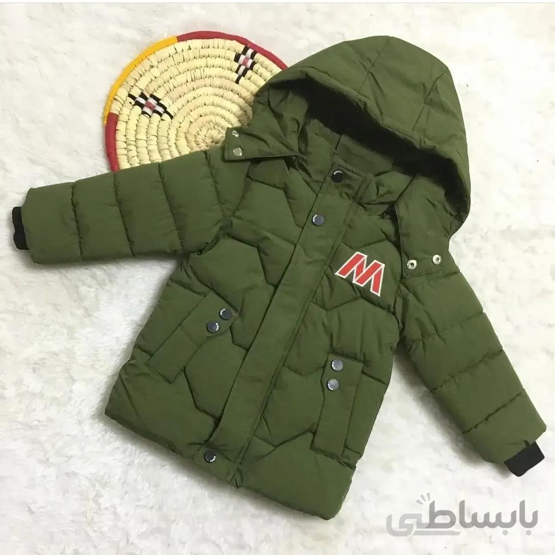 کاپشن پسرانه با کیفیت وارداتی گوانجو داخل پشم شیشه 2 ساله تا 5 ساله مشکی و یشمی مشکی S .m .l .xl