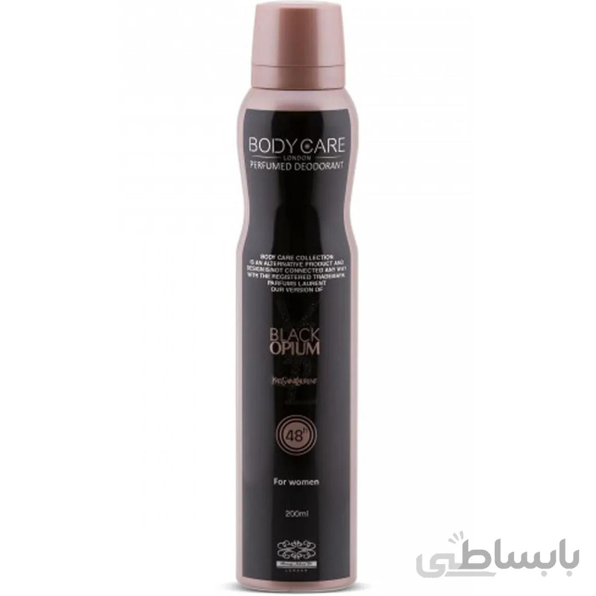 اسپری دئودورانت زنانه بادی کر BLACK OPIUM ا Body Care Black Opium Body Spray For Women