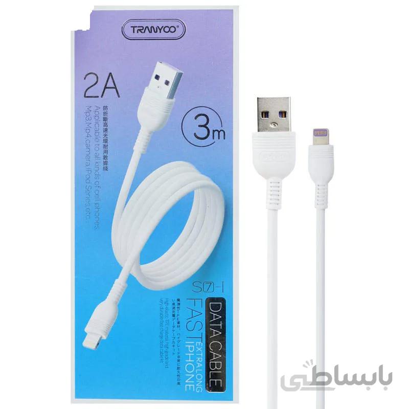 کابل تبدیل USB به آیفون ترانیو مدل S7-I طول ۳ متر