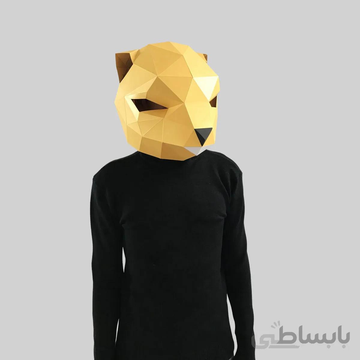 ماسک صورت اوریگامی سگ ابی