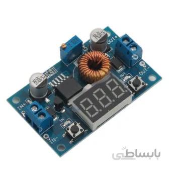 ماژول رگولاتور DC به DC کاهنده 5 آمپر XL4015 داری نمایشگر و قابلیت تنظیم ولتاژ خروجی