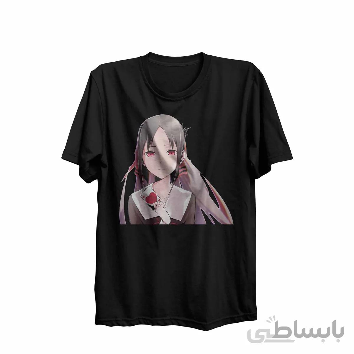 تیشرت یقه گرد مشکی طرح انیمه کاگویا ساما: عشق جنگ است Kaguya-Sama: Love Is War کد KCT10457 کد 285187