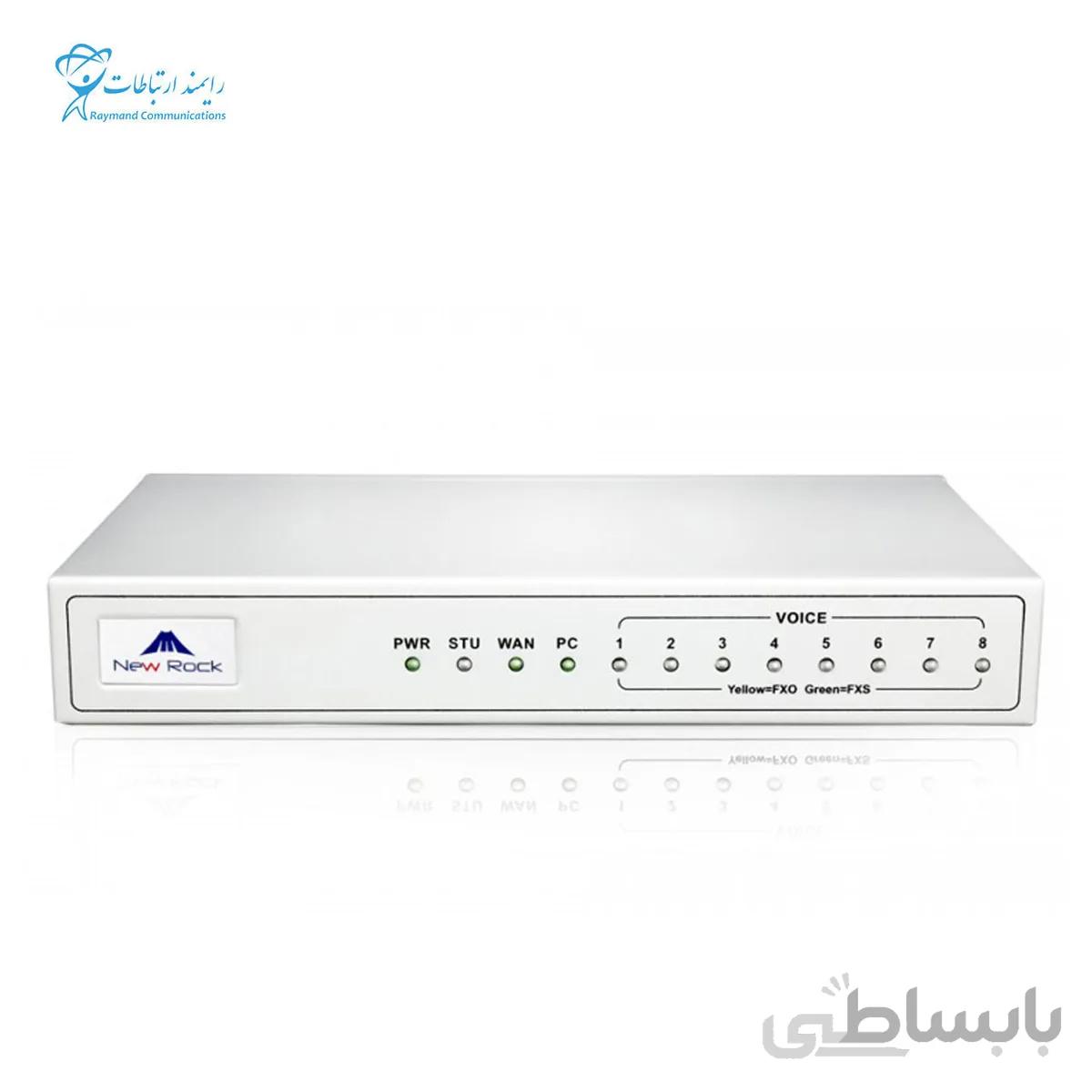 گیت وی تلفن آنالوگ به آی پی (FXO) نیوراک Newrock MX8G-8FXO ا Newrock MX8G-8FXO Analog IP Phone (FXO) Gateway