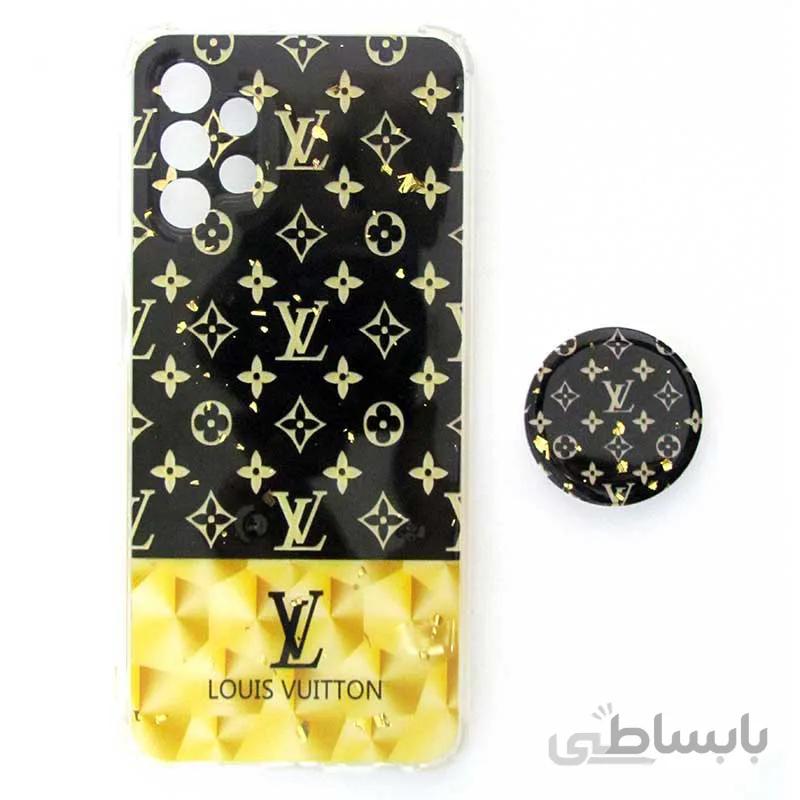 قاب محافظ لنزدار رزین طرح LV پاپ سوکت دار سامسونگ Samsung A32 5G