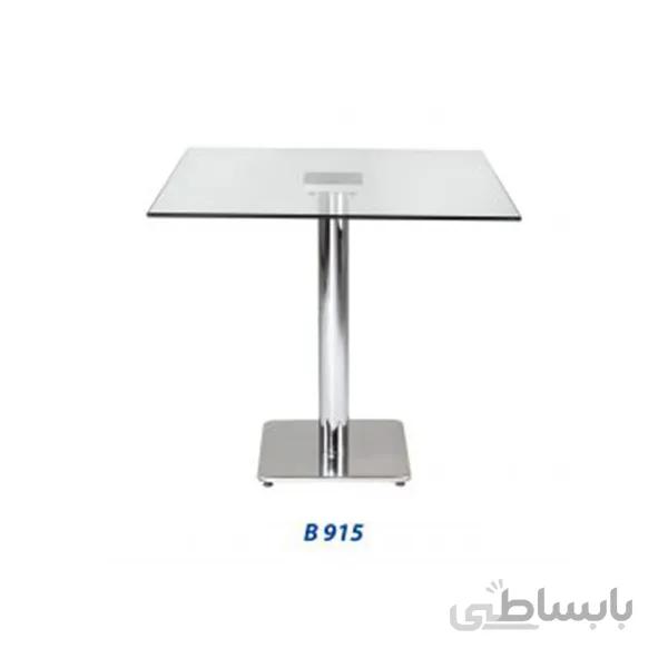 میز ناهار خوری B 915 پایه کروم راحتیران