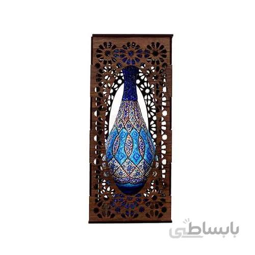 گلدان 25 سانتی جعبه مشبک میناکاری
