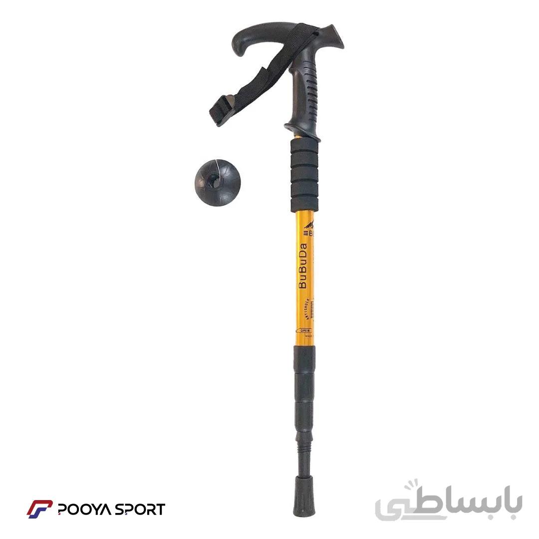 عصای کوهنوردی بوبودا BuBuDa دسته باتومی آنتی شوک دار ا Bubuda mountaineering stick