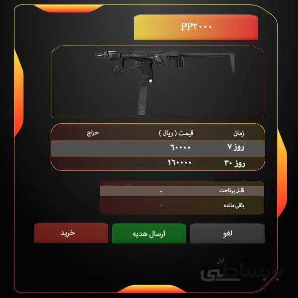 تمدید اسلحه سبک PP-2000