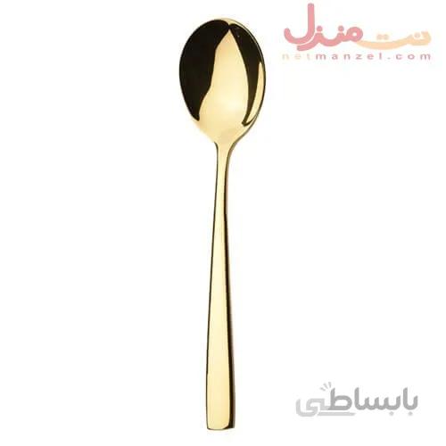 قاشق سرو سالاد ناب استیل مدل فلورانس پی وی دی