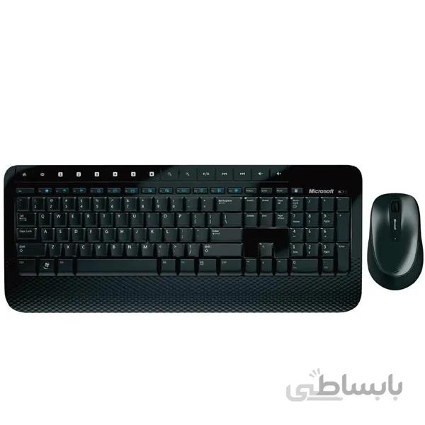 کیبورد و ماوس بی سیم مایکروسافت مدل Desktop 2000 ا Microsoft Desktop 2000 Wireless Keyboard and Mouse