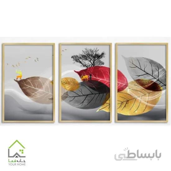 تابلو دکوراتیو مدرن سه تکه