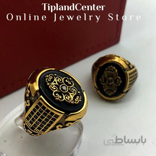 انگشتر طرح اسلیمی مردانه