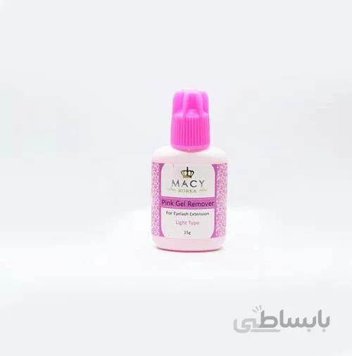 ژل ریموور اکستنشن مژه مکی مدل صورتی وزن 15 گرم