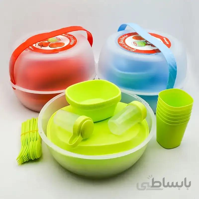 ظرف پیکنیک مسافرتی 48 پارچه مدل PICNIC PACKAGE