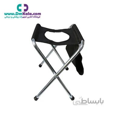 توالت تاشو برزنتی قیف دار گالوانیزه (کد:340104) سروپیکر توس ا Sarv-Peykar-Toos-Tarpaulin-toilet-Code 340104