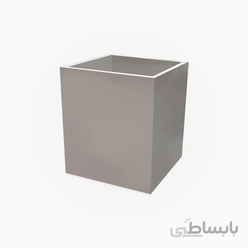 گلدان فایبراستون مکعب 40 سانت