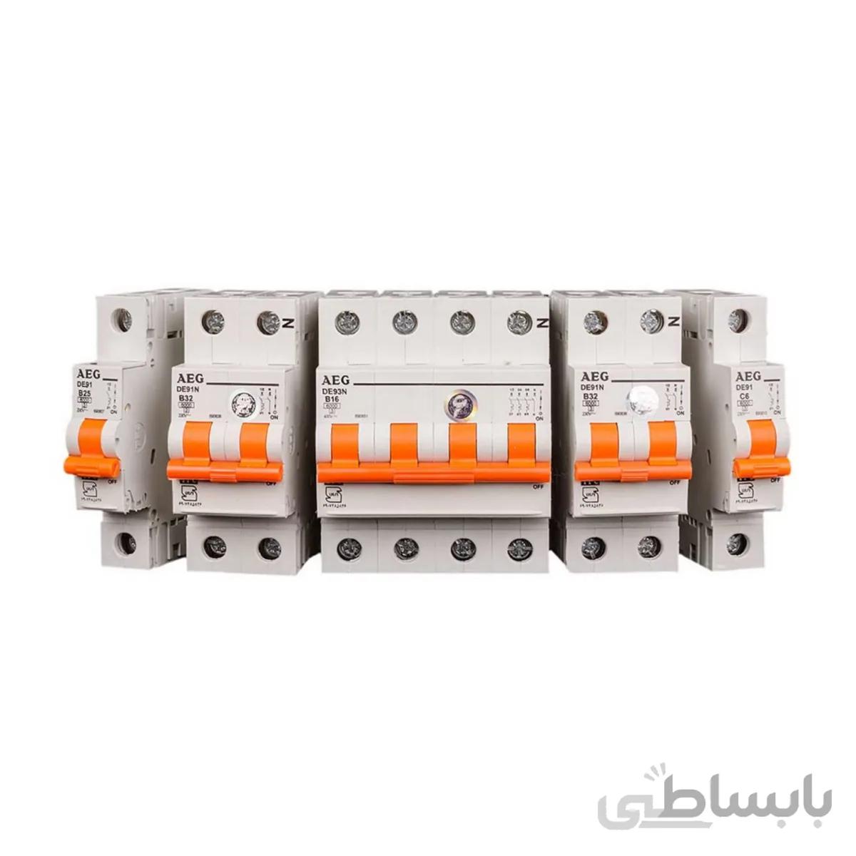 کلید مینیاتوری تک فاز 32 آمپر AEG تیپ B ا Miniature Circuit Breaker32A AEG