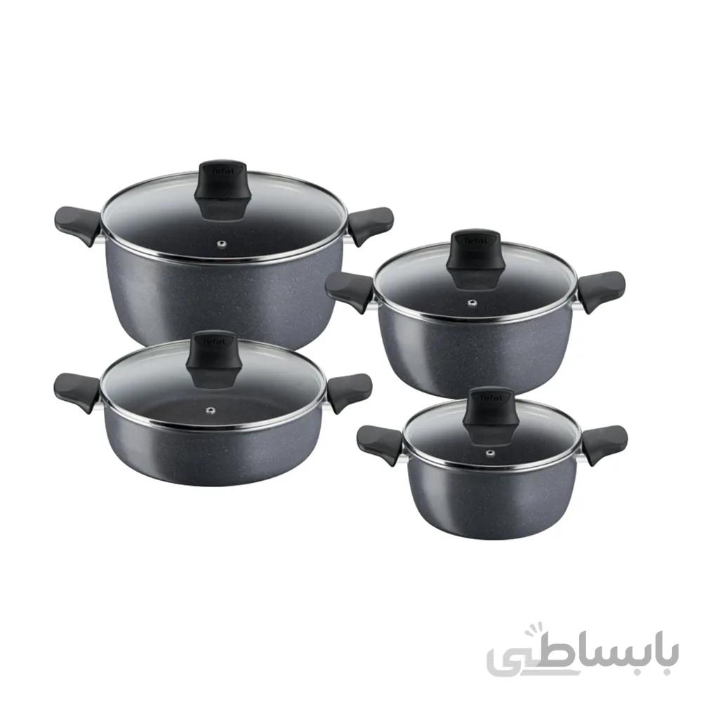 سرویس قابلمه 8 پارچه تفال مدل گرانیتی