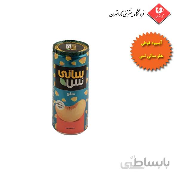 ابمیوه قوطی هلو سانی نس همراه با تکه های میوه 240 میلی لیتر