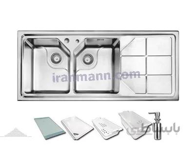 سینک ظرفشویی مدل 324 اخوان کد 375510