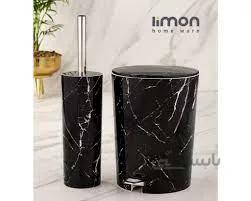 سطل و فرچه طرح ماربل 190908 طلایی