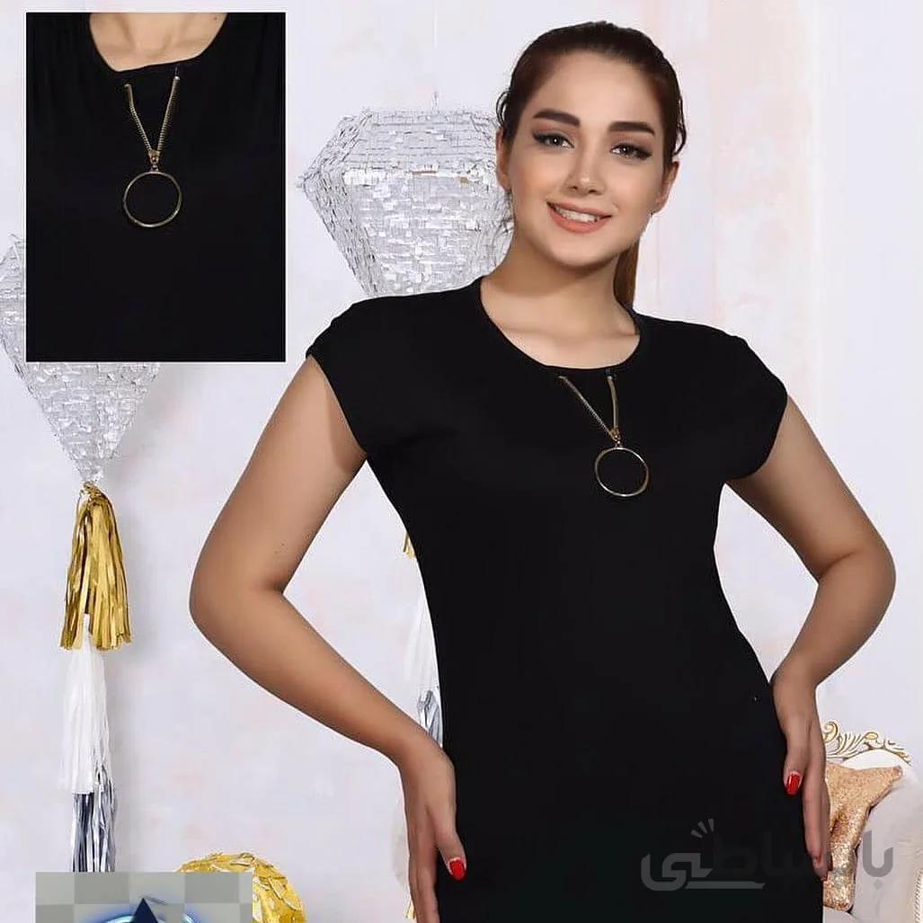 تی شرت یقه زیپ دار