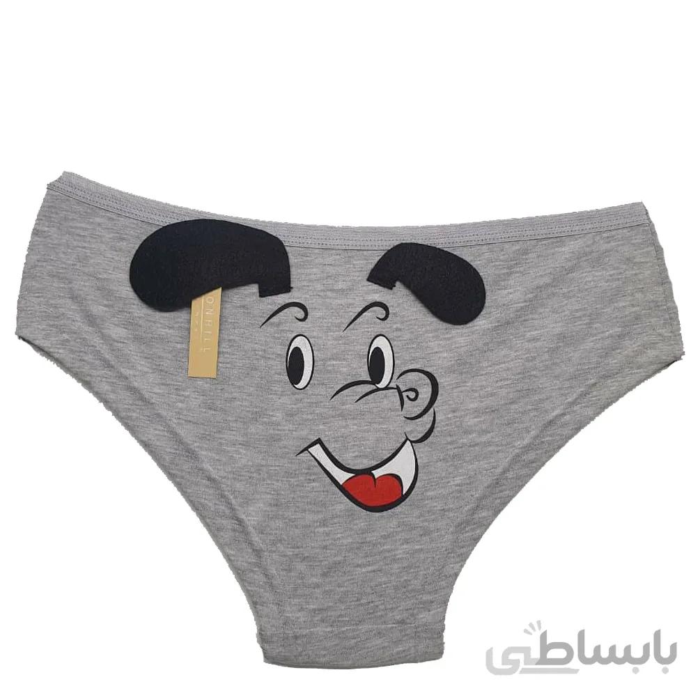 شورت نخی COTTONHILL طرح سگ