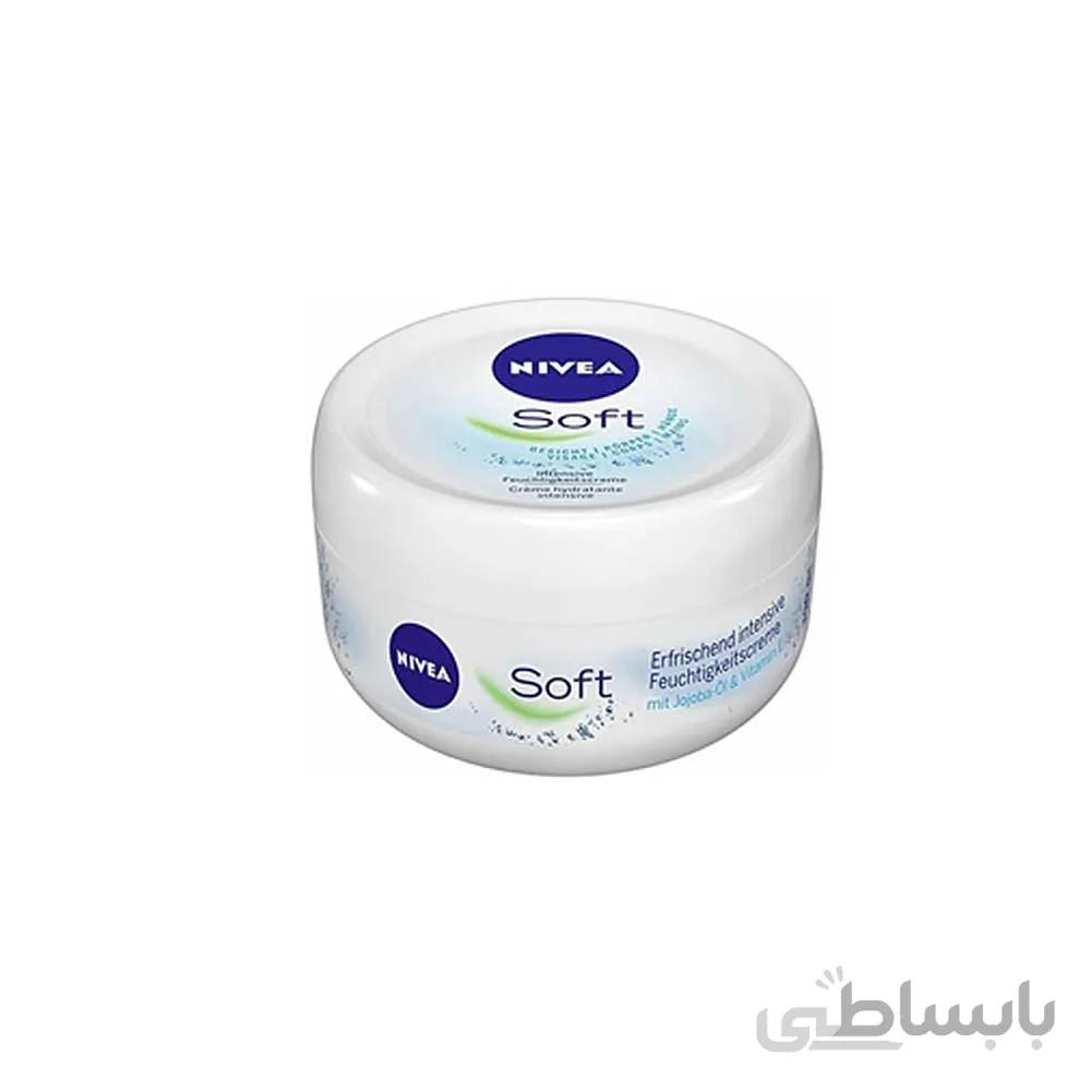 کرم مرطوب کننده نیوآ مدل Soft در حجم 100میلی لیتر ا Nivea Soft moisturizing cream 100ml